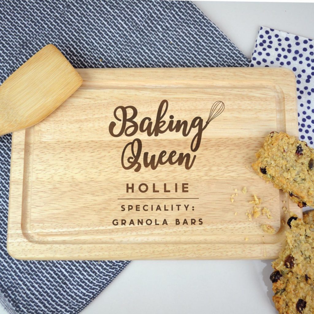 baking queen custom wooden baking board - shop our collection of Etsy's unique & thoughtful gift ideas for the baker, curated by Minette Rushing's southern baking blog