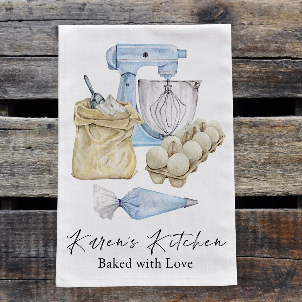 custom baking tea towel  - shop our collection of Etsy's unique & thoughtful gift ideas for the baker, curated by Minette Rushing's southern baking blog