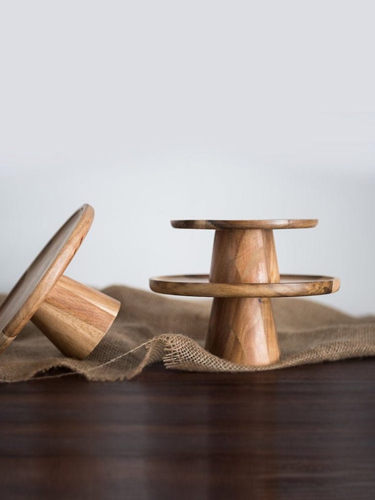 wooden hamdmade cake stands  - shop our collection of Etsy's unique & thoughtful gift ideas for the baker, curated by Minette Rushing's southern baking blog